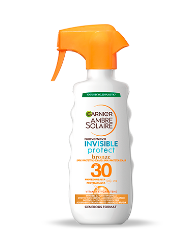 3600542449106 ASOLAIRE GACHETTE INVISIBLE PROTECT BRONZE FPS30 300ML